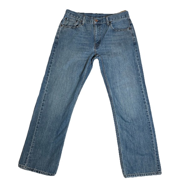 Levis 517 Jeans Mens 32x32 (33x31) Blue Bootcut Classic Straight Leg Western - Picture 1 of 8